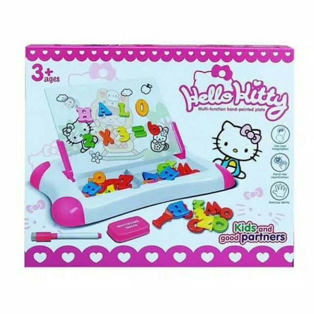 

PAPAN TULIS MAGNETIC BOARD HELLO KITTY/FROZEN mainan anak/drawing board