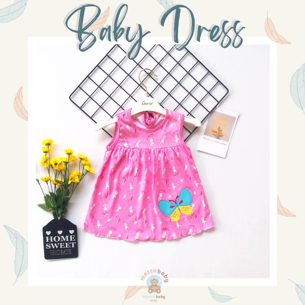 MBSS - Dress DEAR SUNNY Bayi Perempuan / Baju Bayi Cewek / Pakaian Bayi Perempuan Lucu / DS13