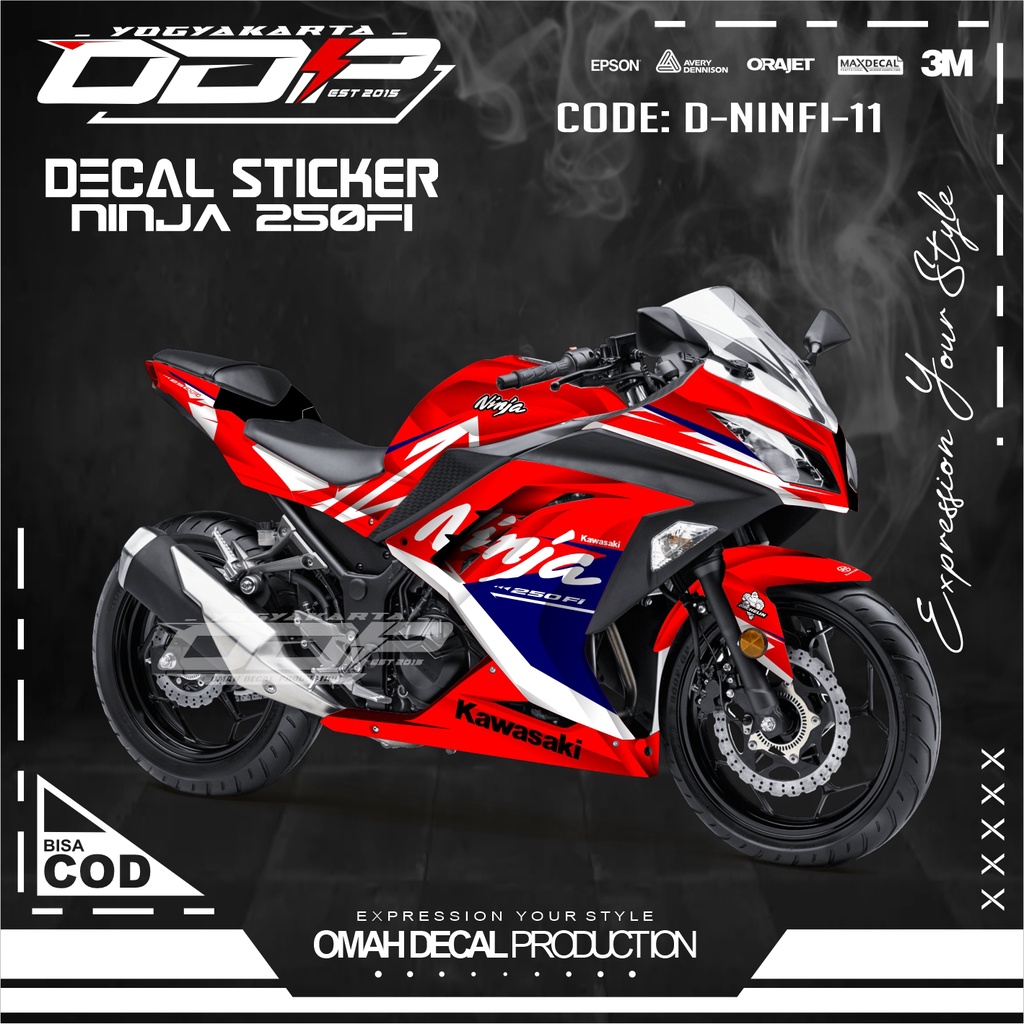Jual DECAL NINJA 250 FI FULL BODY NINJA 4 TAG NINJA DECAL KEREN NINJA