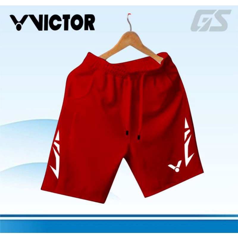 ⭐⭐⭐⭐⭐Celana pendek pria olahraga badminton logo VICTOR