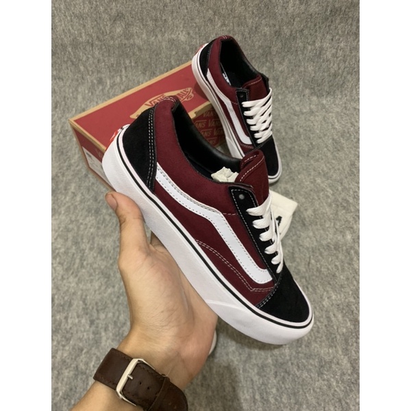 SEPATU V4NSS OLDSCHOOL MAROON BLACK PREMIUM IMPORT CHINA