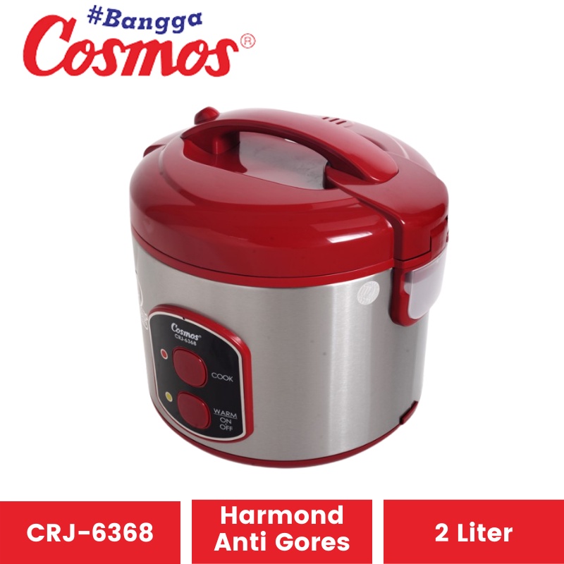 Magic Com Cosmos Harmond CRJ-6368 Anti Gores Garansi Resmi | Penghangat Penanak Nasi Rice Cooker Magikom CRJ 6368 Magicom Magickom Mejikom