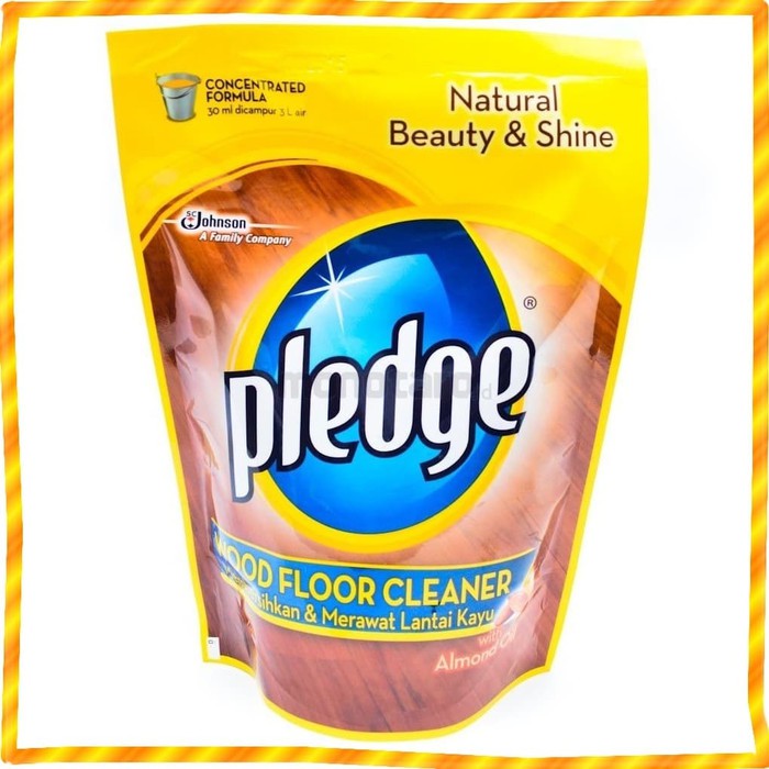 PLEDGE Pengkilap mebel kayu Pledge Wood Floor Cleaner Pouch 400ml