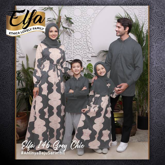 SARIMBIT ETHICA ELFA 146 GREY CHIC (KAGUMI 164, KAHFI 125, KAHFI KIDS 97, KAGUMI KIDS 63)