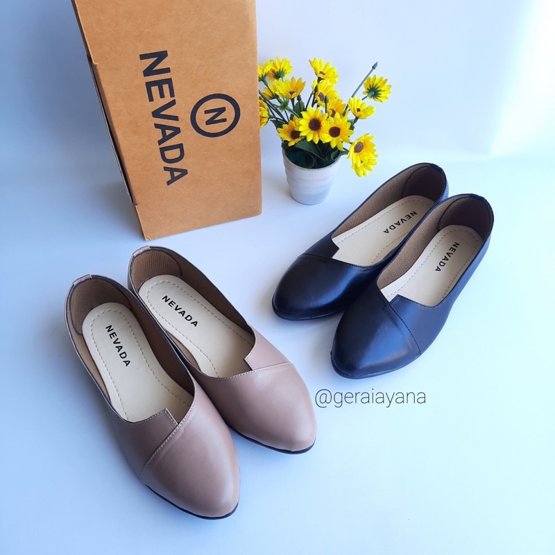 DISKON DAY! Sepatu Balet Flatshoes - Sepatu Kerja Ayra - Sepatu Casual - Sepatu Nevada - Sepatu Wanita Model Asimetris