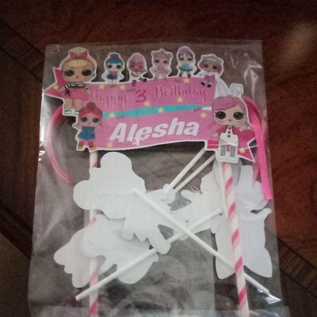 Topper Cake Birthday Lol Custom