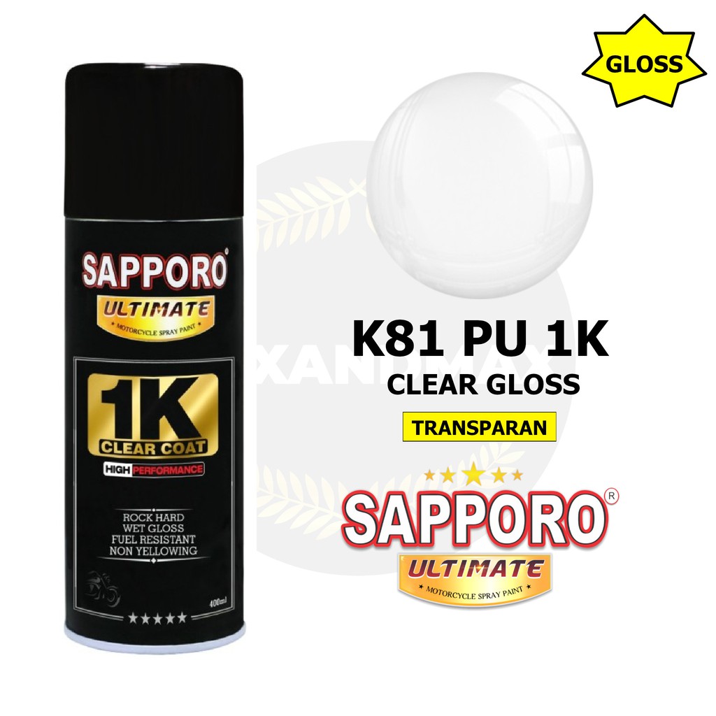 SAPPORO ULTIMATE Clear Gloss K81 PU 1K 400 ml