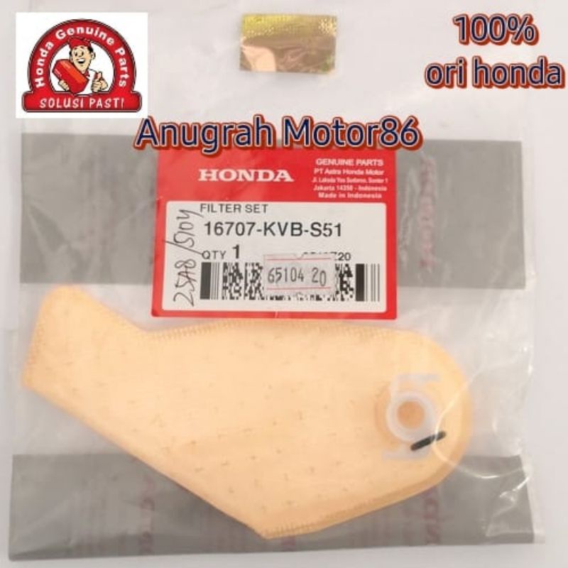 16707-KVB-S51 Filter fuel pump Honda Beat Fi Beat eSP Vario Fi GTR ori Honda AHM