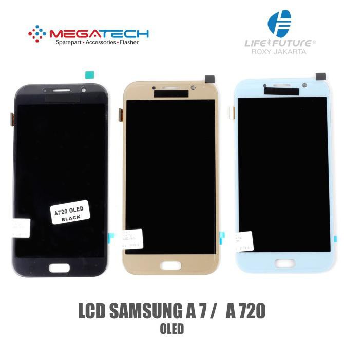 Lcd Samsung A7 / A 7 / A7 2017 / A720 / A 720 Ori + Touchscreen - Emas Ready Stok
