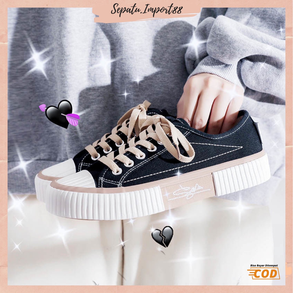 [SEPATU.IMPORT88] SP-094  Sepatu kanvas wanita Sneakers wanita import - Sepatu fashion