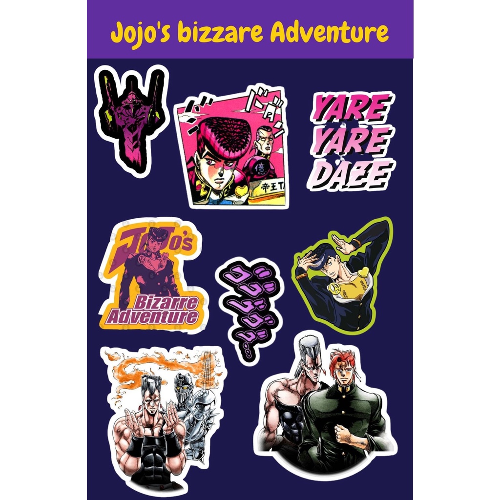

Jojo bizzare adventure sticker pack anime aesthetic untuk hp laptop journaling