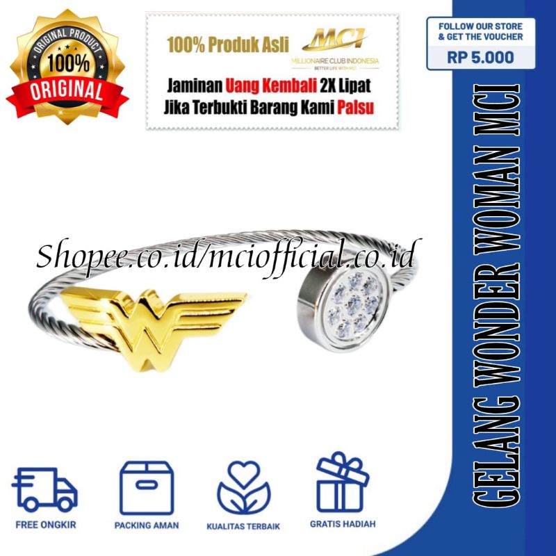 ⭐⭐⭐⭐⭐ GELANG MCI _ GELANG MCI ASLI _ GELANG WONDER WOMAN _ GELANG KESEHATAN _ GELANG MCI PENDANT ASL