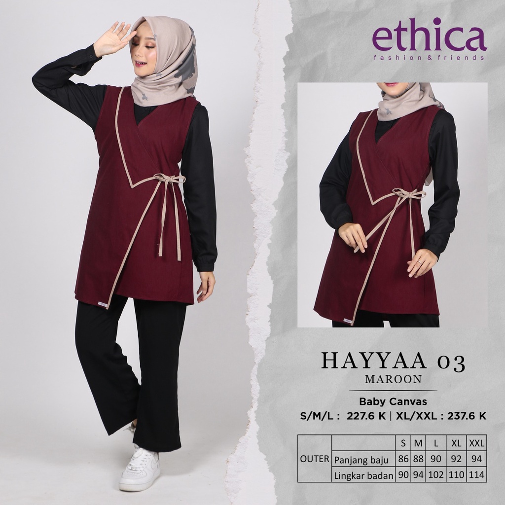 OUTER TERBARU 2021 ETHICA HAYYA 03 MAROON