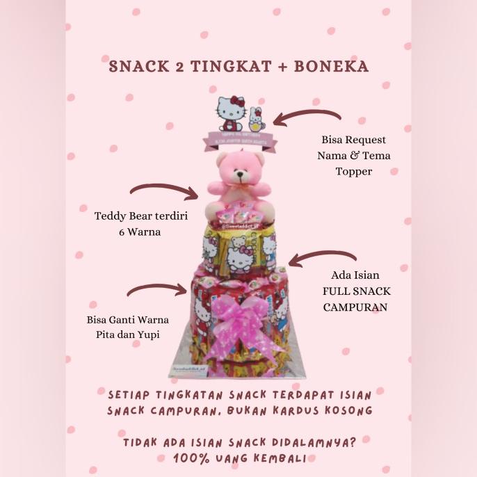 [SALE TERMURAH] snack cake tower / kue snack / snack tower / snack ulang tahun