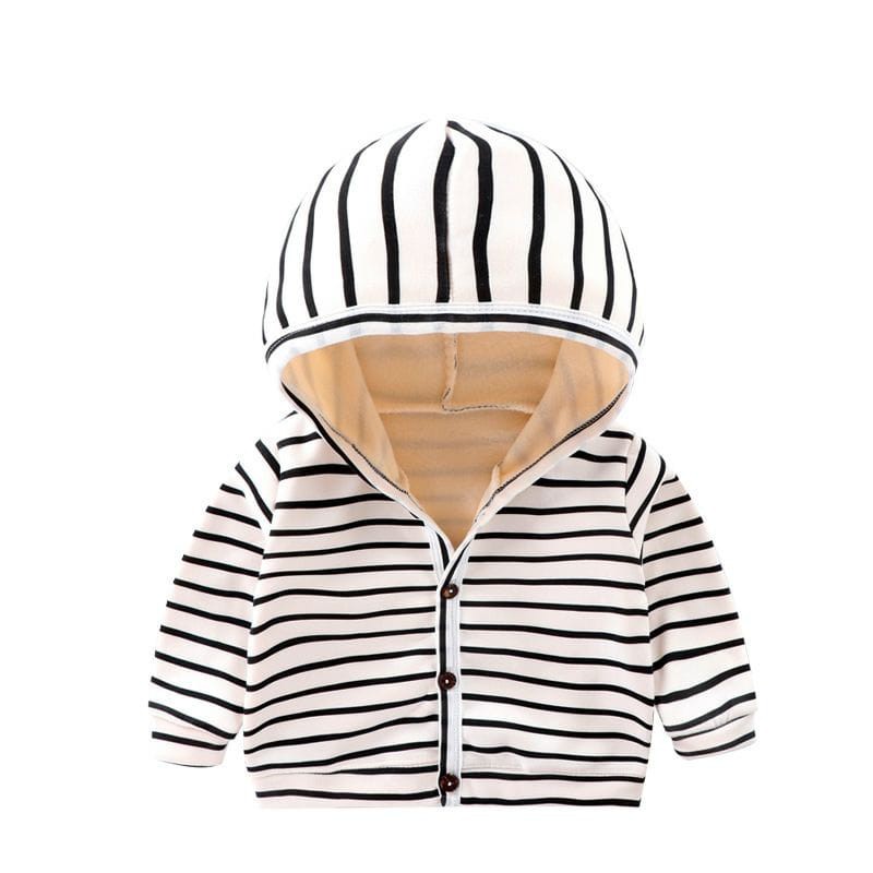 Jaket  Anak Hoodie garis garis/ Jaket Bayi Hoodie LYME JK2