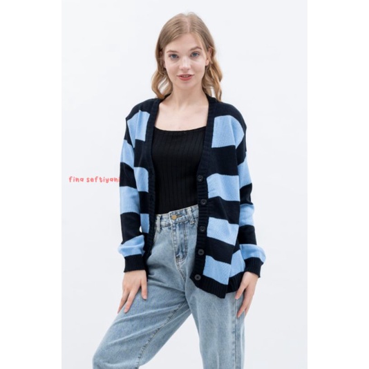 Cardigan tate knit oversize unisex