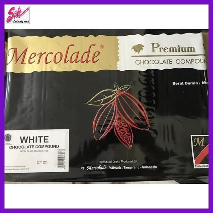 

SAKMACOKLAT- MERCOLADE WHITE PREMIUM 1 KG / WHITE COOKING CHOCOLATE COKLAT -MAKANAN-MINUMAN.