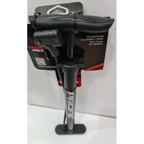 Pompa Sepeda 2 lubang SP-J808HQ &amp; Pompa Veron Black
