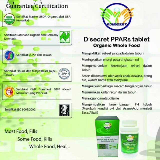 D'secret PPARs tablet