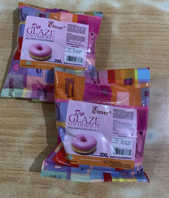 

Elmer Dip Glaze Strawberry 200 gr