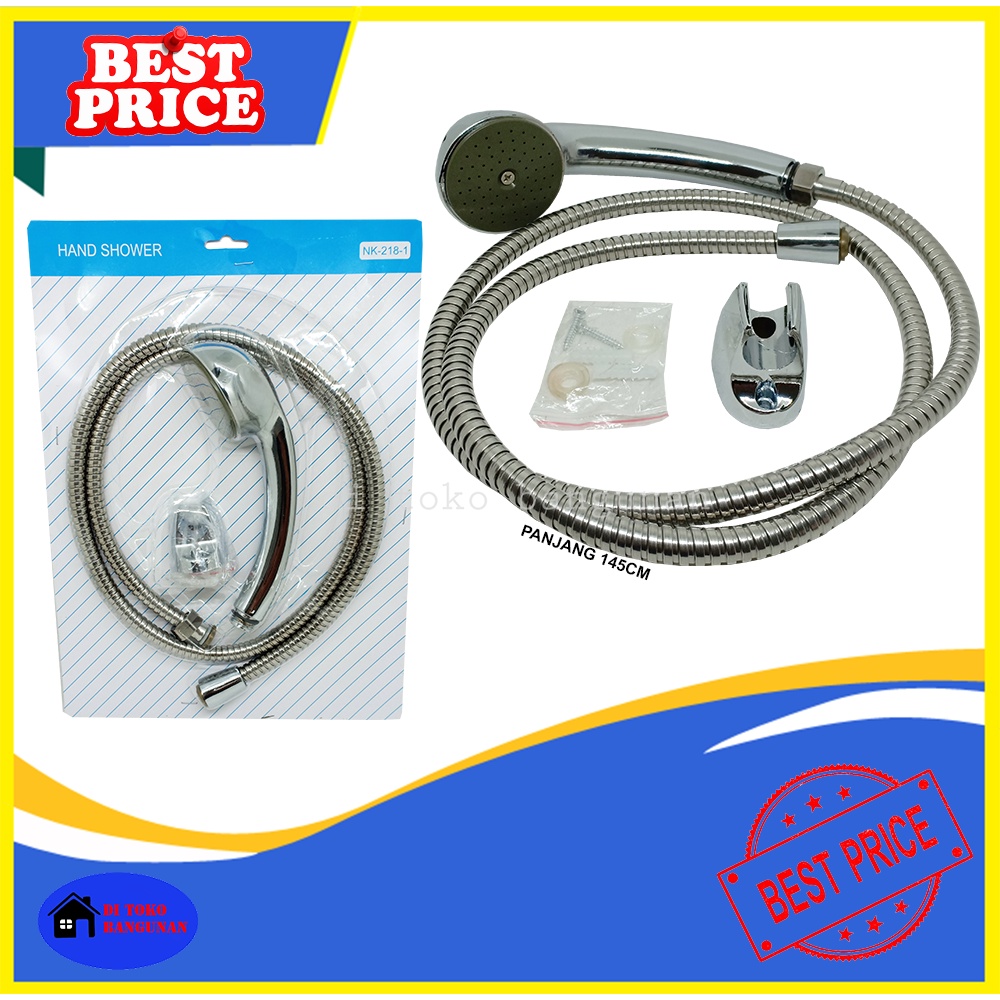 Hand Shower Kamar Mandi Chrome Nikken NK2181 Shower Toilet Set Selang Dan Kepala