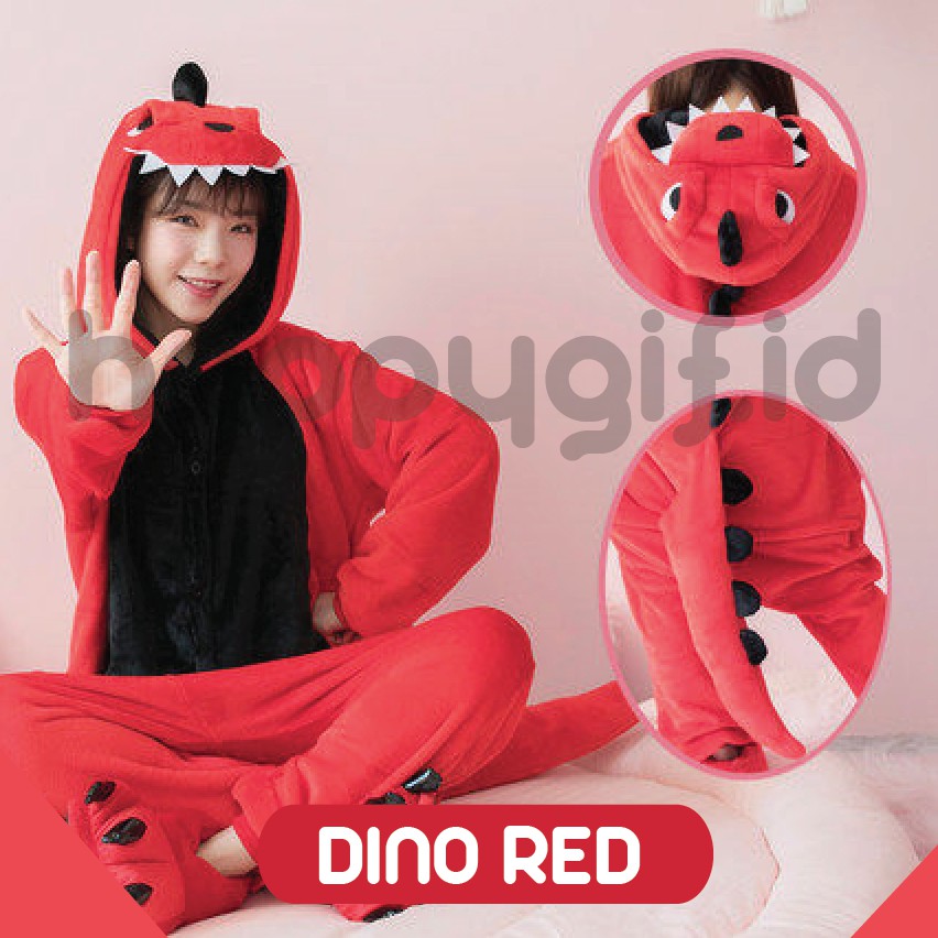 BAJU KOSTUM ONESIE PIYAMA KIGURUMI DINO SULLEY DEWASA-3