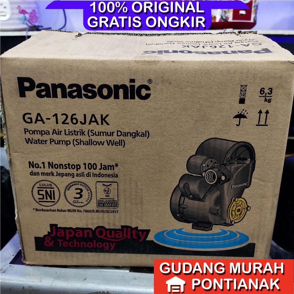 Pompa Air Panasonic  OTOMATIS GA 126 JAK