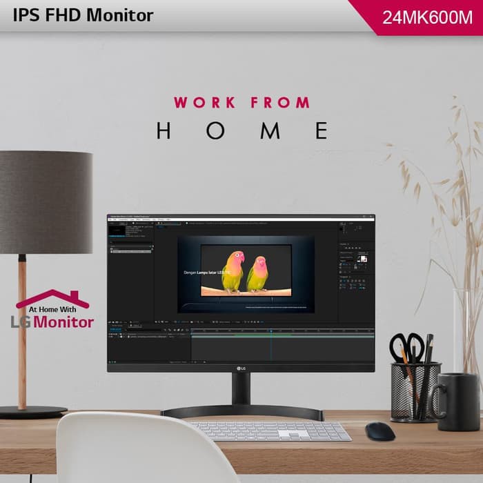 Monitor LED 24" LG 24MK600M-B - IPS FreeSync - Frameless / 24MK600