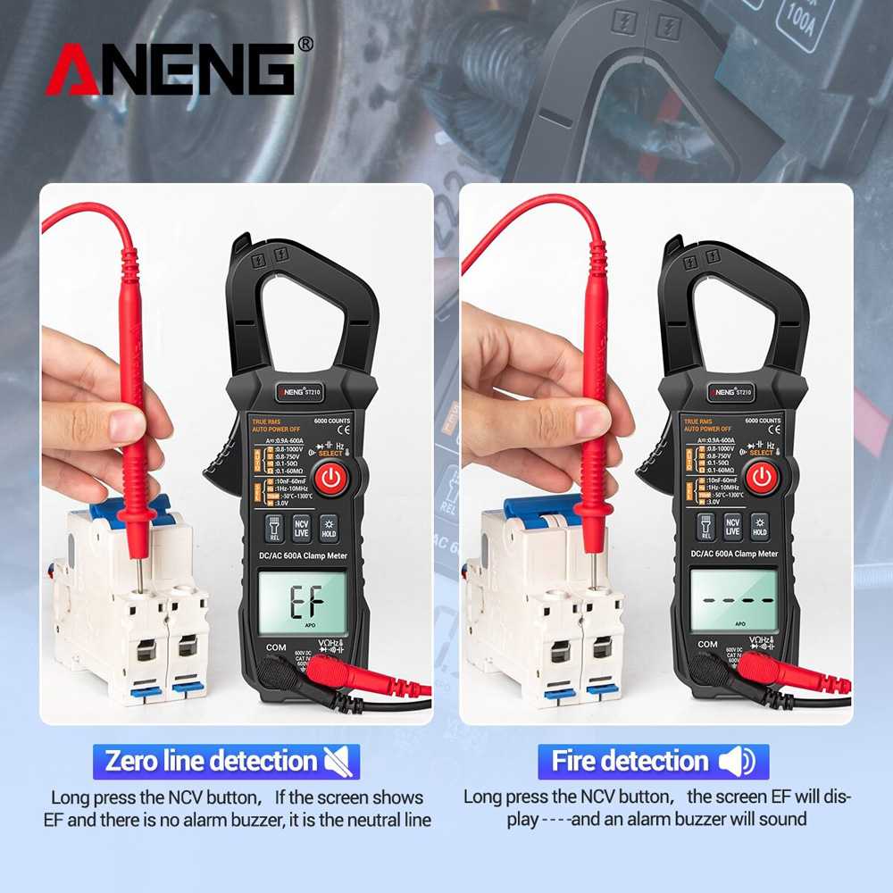 (BISA COD) RVOSTR ANENG Digital Multimeter Voltage Tester Clamp - ST210