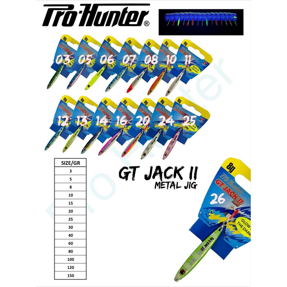 METAL JIG PRO HUNTER GT-JACK II - 100 gram