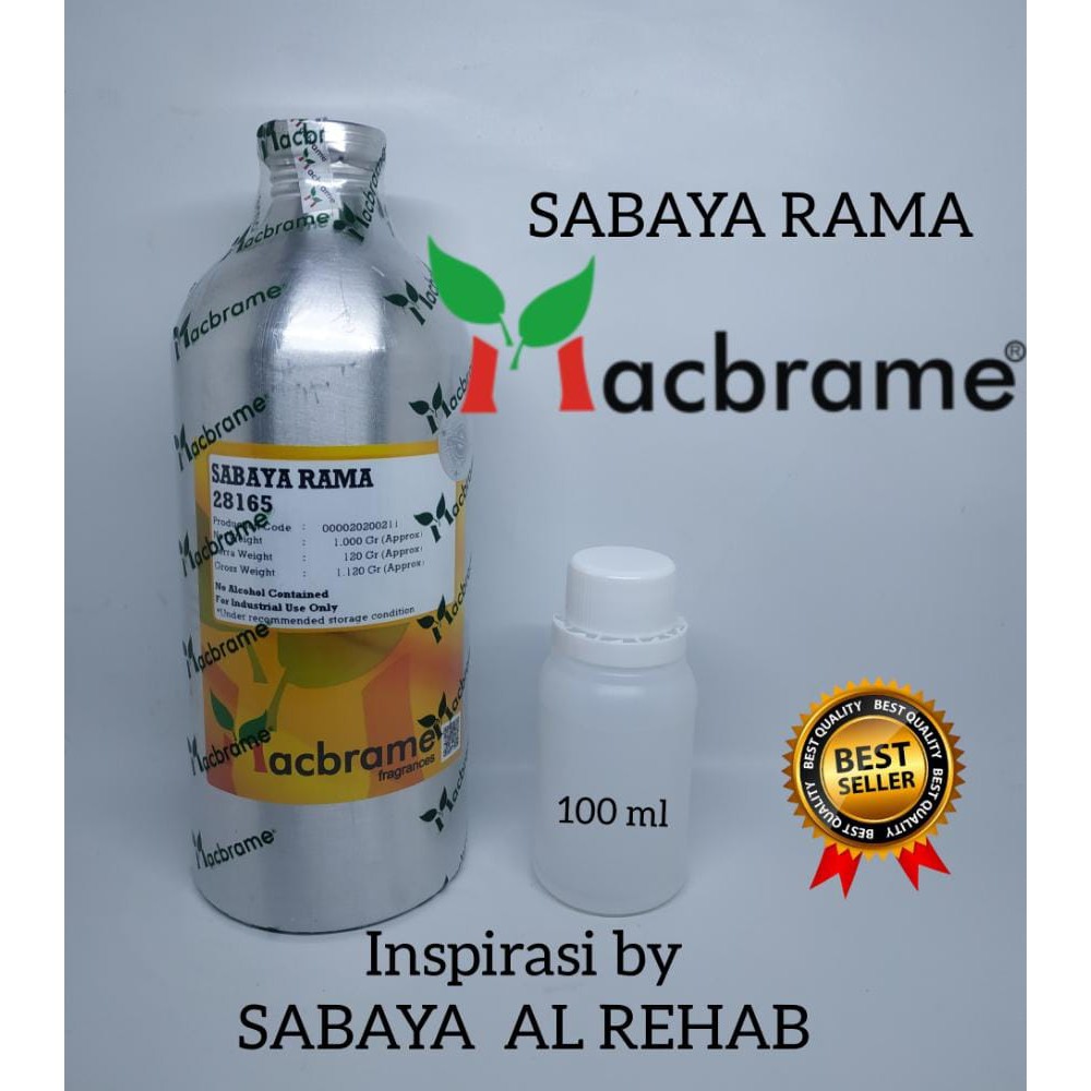 SABAYA RAMA BIBIT PARFUM MURNI 100 ML .BY MACBRAME INSPIRASI SABAYA AL REHAB