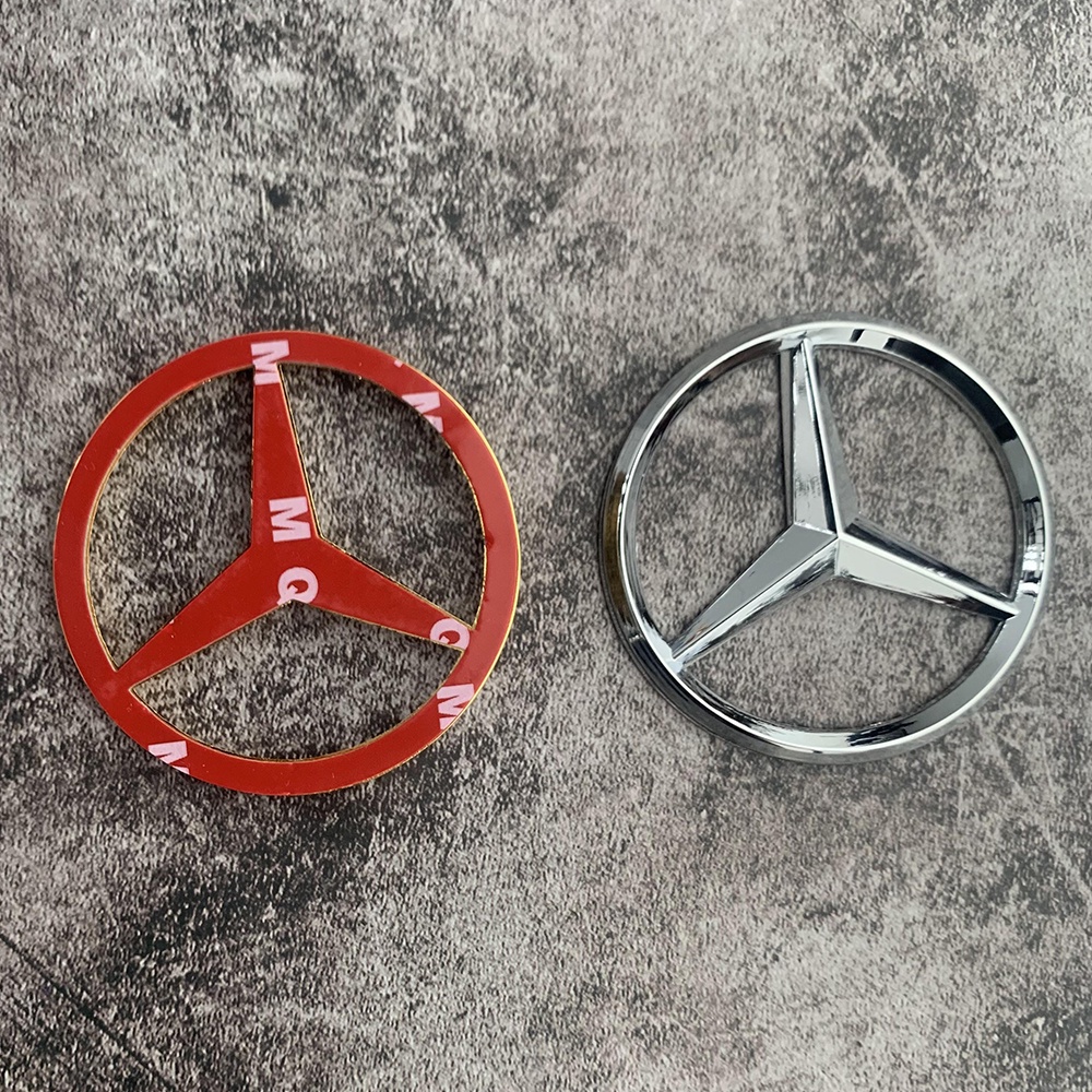 Mercedes-Benz Logam Emblem Stiker Bagasi Belakang Mobil Modifikasi Logo Stiker Untuk C200 E260 S350L