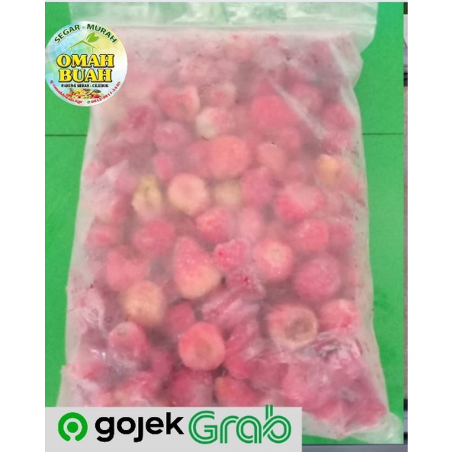 Strawberry Frozen Beku Fresh Kemasan 1 Kg
