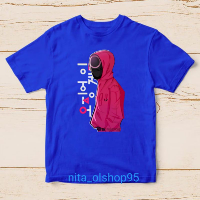 baju anak squid game kaos anak karakter squid game