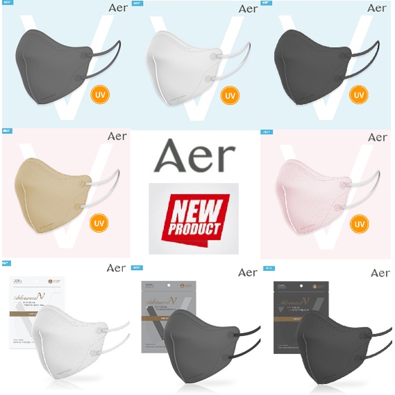 MASKER KOREA KF94 // 1 PCS // AER advanced V NEW// MASKER KOREA // MASKER KF94 KF80 // AER //