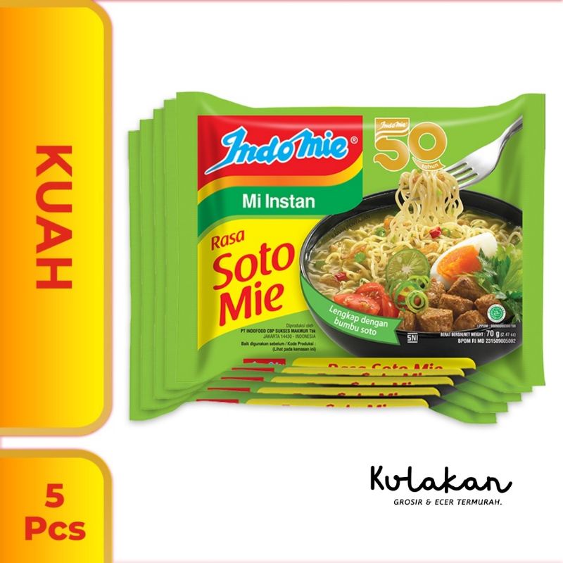 

5 Pcs - Indomie Kuah Soto Mie