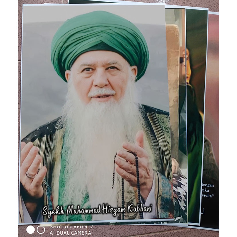 poster UKURAN BESAR ATAU JUMBO Ready semua ukuran SYECH HISYAM KABBANI BAHAN BAGUS LUSTER CETAK UV G
