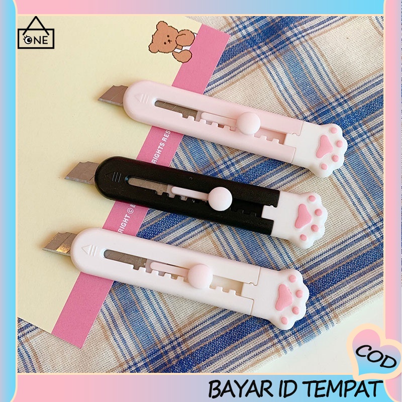 COD❤1PCS Mini Portabel Lucu Kucing Cakar Utilitas Pisau Unpacking Kecil Pisau A one