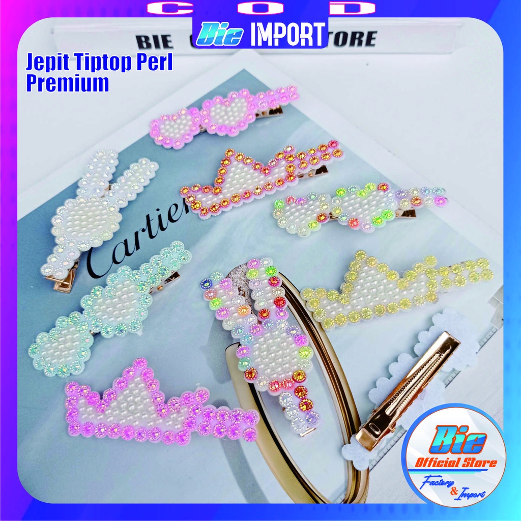 Jepit Korea Tiptop Mutiara Premium Impor Best Seller