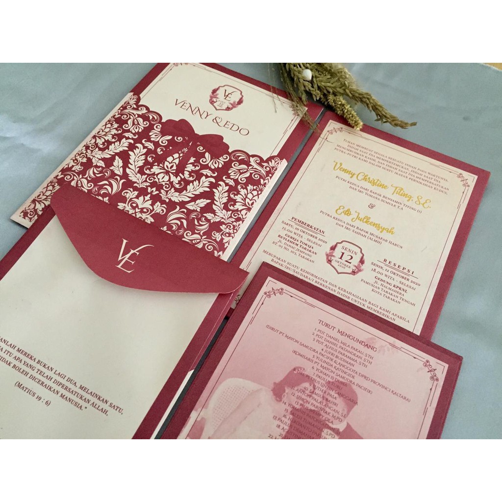 WEDDING INVITATION HARD COVER