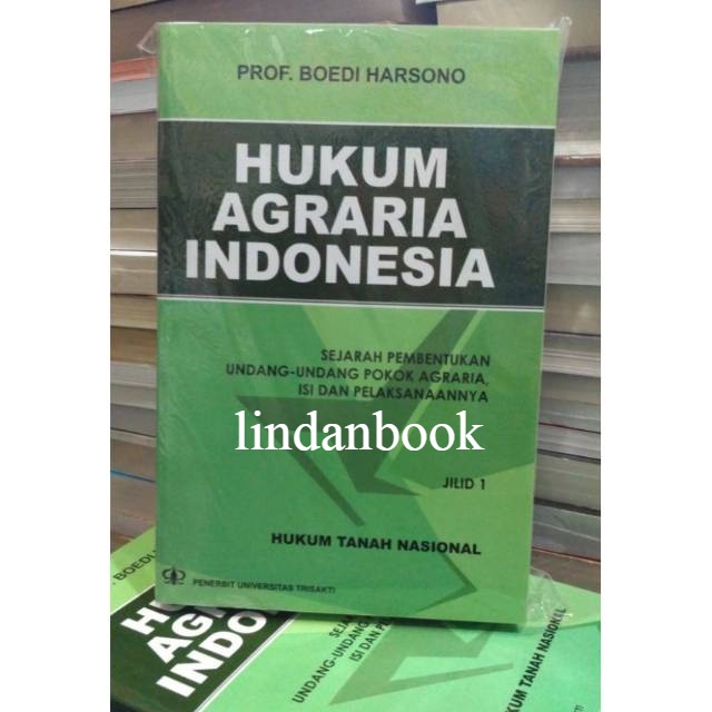 PROMO BUKU Hukum Agraria Indonesia hukkum tanah nasional Jilid 1 Budi Harsono