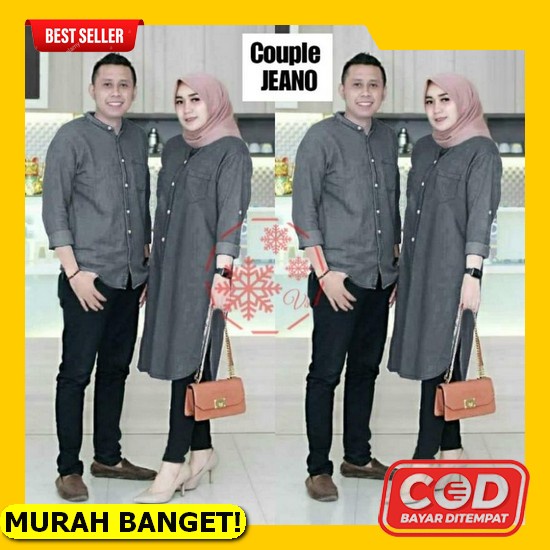 Baju Couple Gamis Suami Istri / Baju Pasangan Muslim Couple Lebaran Busui Cp Syafiq Terbaru 2022 Baju Couple Pasangan Denim Kemeja Skoder Pria Wanita Long Tunik Pesta - Dg