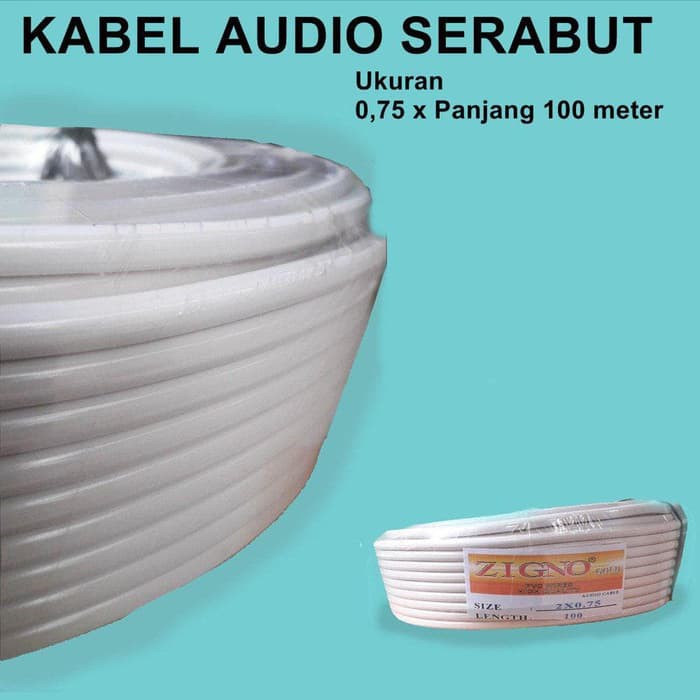 Kabel Listrik Roll Putih - 100 Meter