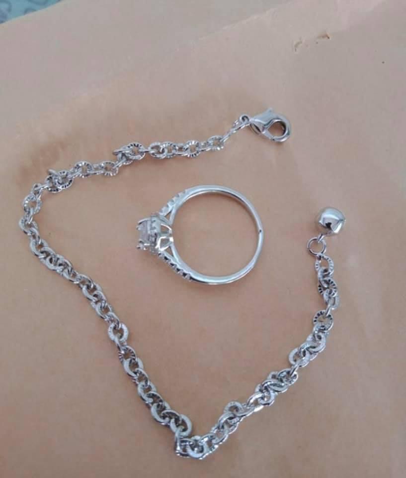 Acc Permata - Gelang Nuri Silver dan Cincin cantik