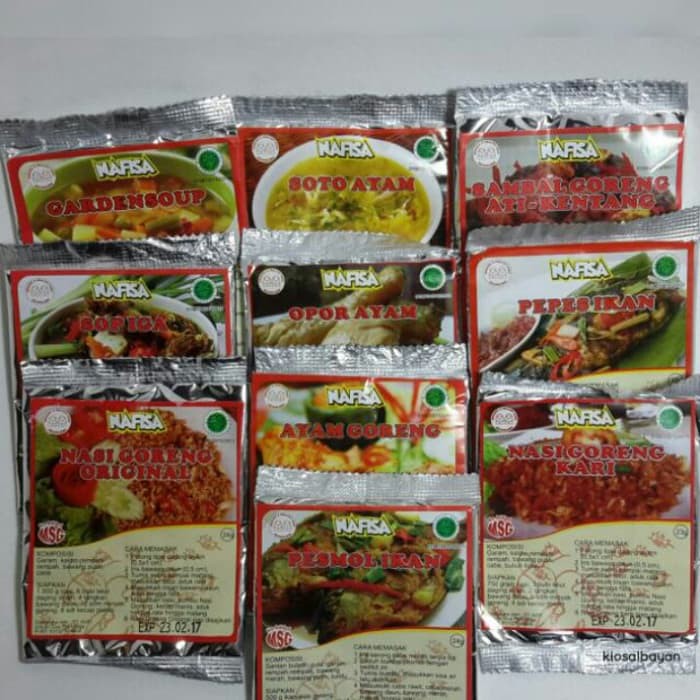 

TERMURAH BUMBU INSTAN NAFISA NON MSG !!!!!!