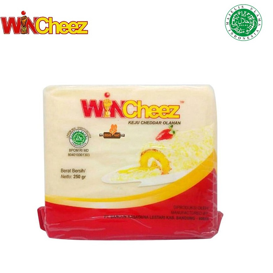 

Win Cheese 250gr | Keju Cheddar Olahan