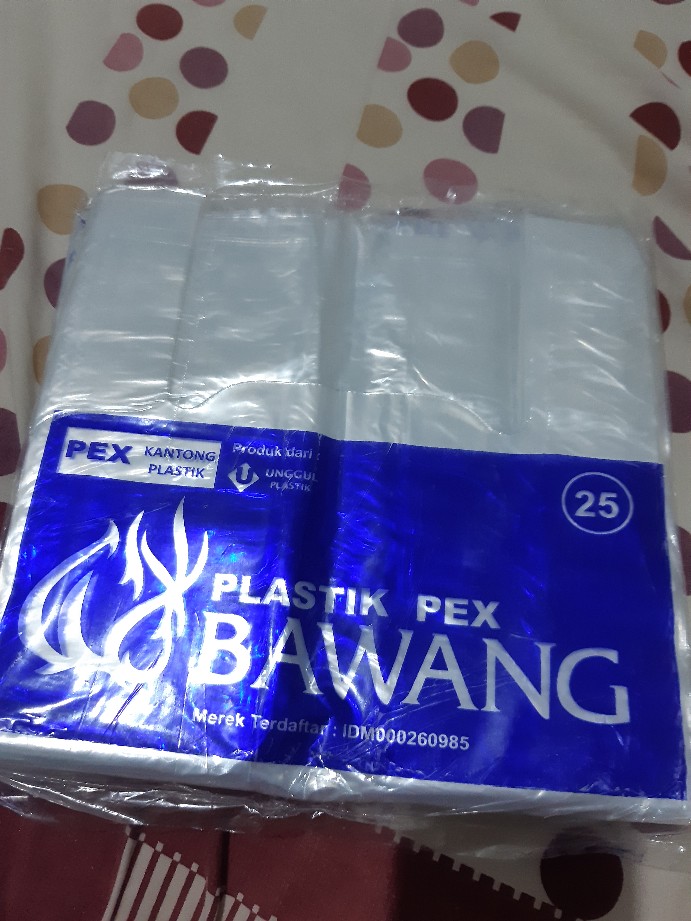 Kantong Hd Pex Bawang Ukr 25, Bening, Transparan