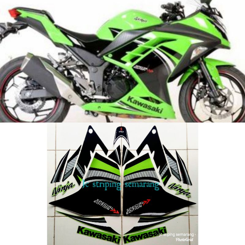 striping ninja 250 fi se hijau