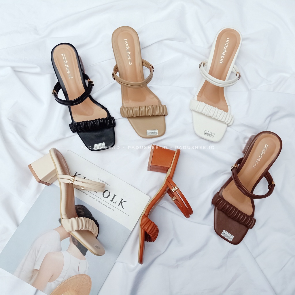 Padushee.id - sandal heels wanita || RENATA || heels 5 cm / hak tahu wanita