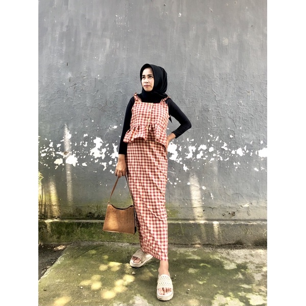 ONE SET TARTAN CLARA/TANKTOP HIJAB/ONESET CANDA